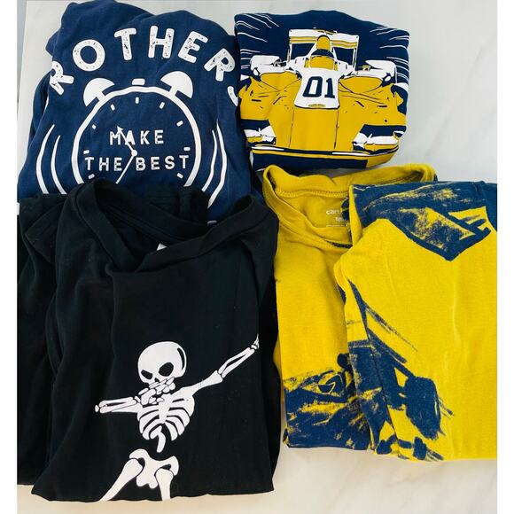 Boy Pajamas Bundle - Halloween Skeleton PJ’s, Racing Cars Printed PJs - Picture 1 of 14